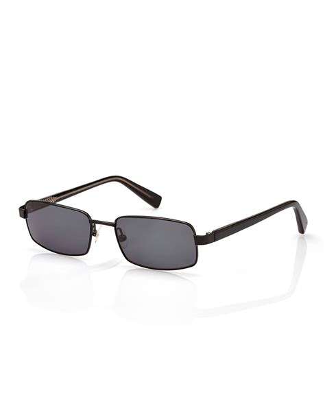 black rectangle sunglasses for men.